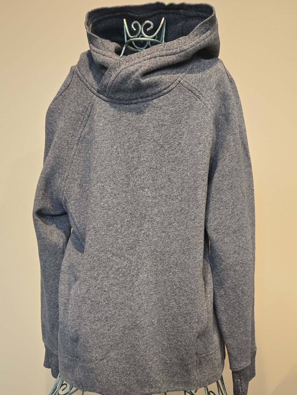Lululemon Cozy Heather Gray Funnel Neck Pullover Hoodie